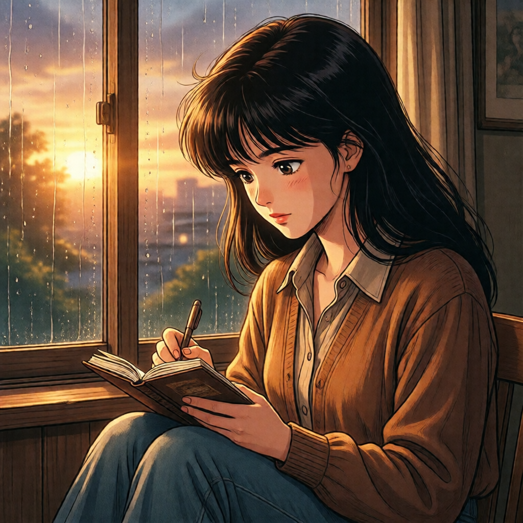 夕方の机に、小さな手帳が「今日もよくやった」って言ってくれた